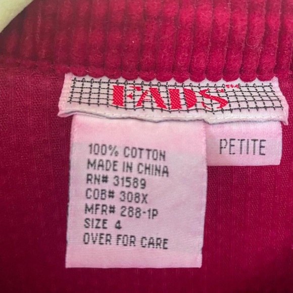 Fads burgundy shirt dress - Picture 2 of 4